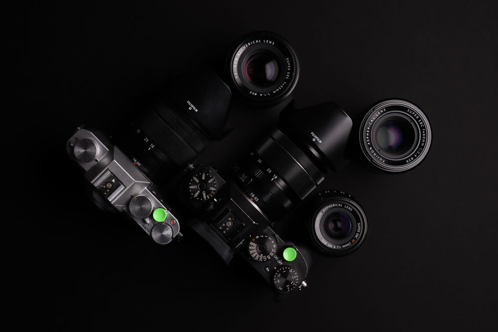 Pictures of Fujifilm X Mount Cameras and lenses to celebrate 10 years of Fujifilm X Mount