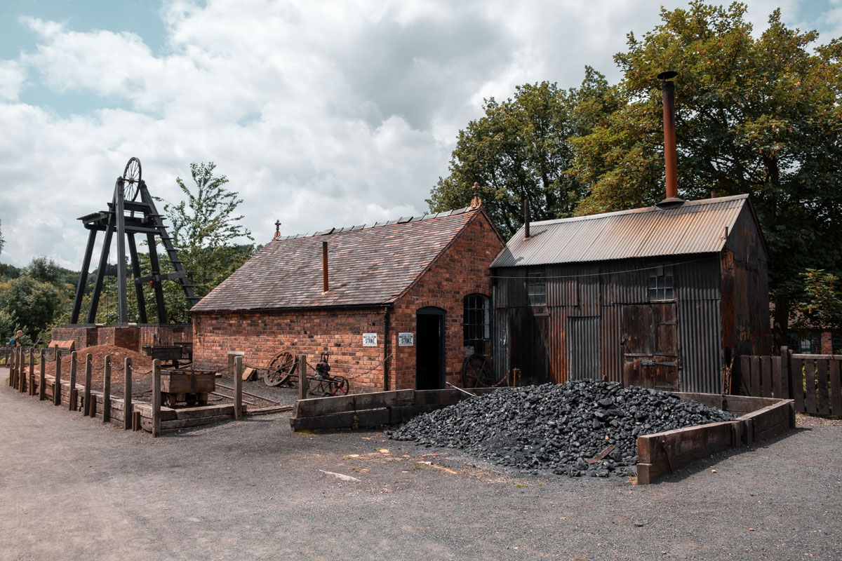 The industrial side of the Victorian era, with mining equipment and a pile of coal.

Things to Do in Ironbridge Gorge