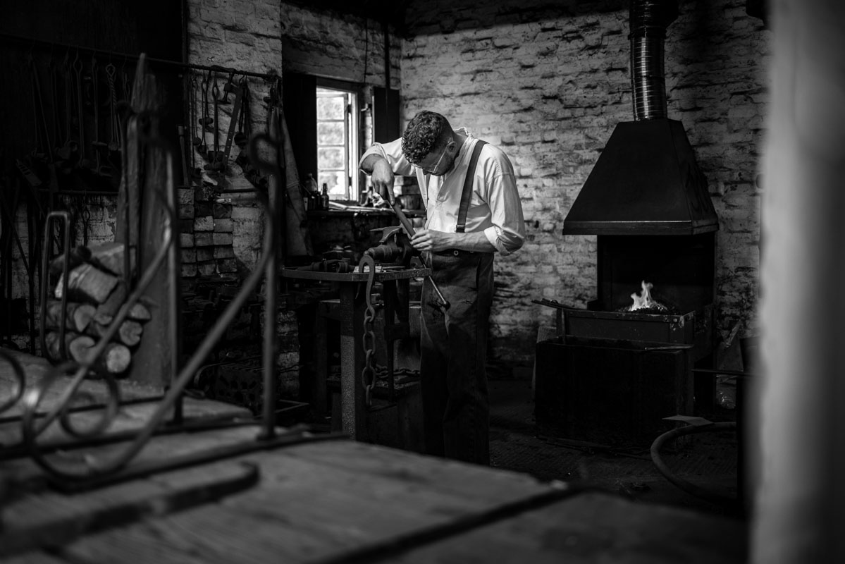 The blacksmith at work in Blists Hill.

Things to Do in Ironbridge Gorge
