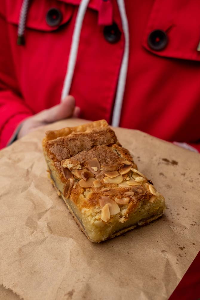 A Bakewell pudding from the Original Bakewell Pudding shop.