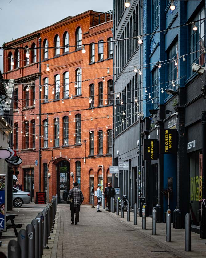 A street in Digbeth, things to do in Birmingham