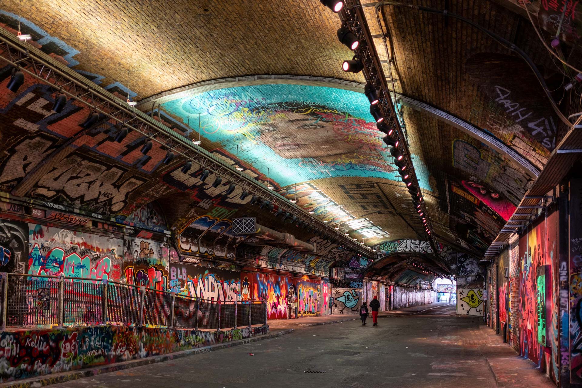 Graffiti Art In Urban Tunnel London England Street Art Tagging